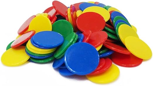 Round Counters 100pc 4 Solid Colours