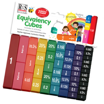 51pcs Colour Coded Interlocking Equivalency Cubes with 6 Activities Included
