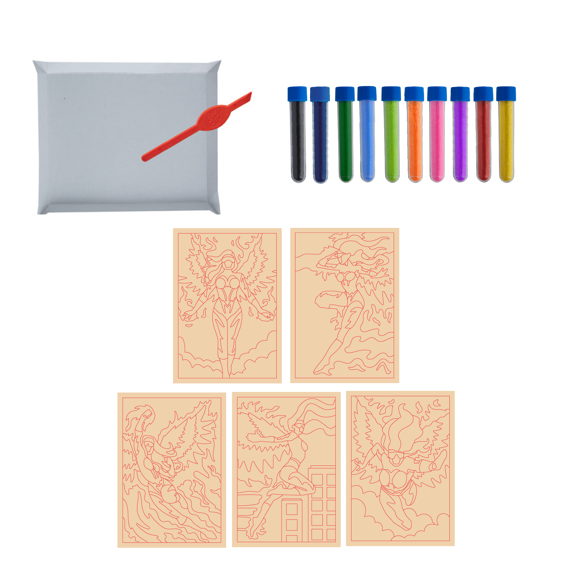 Sand Art Blazewing Super Hero Pack