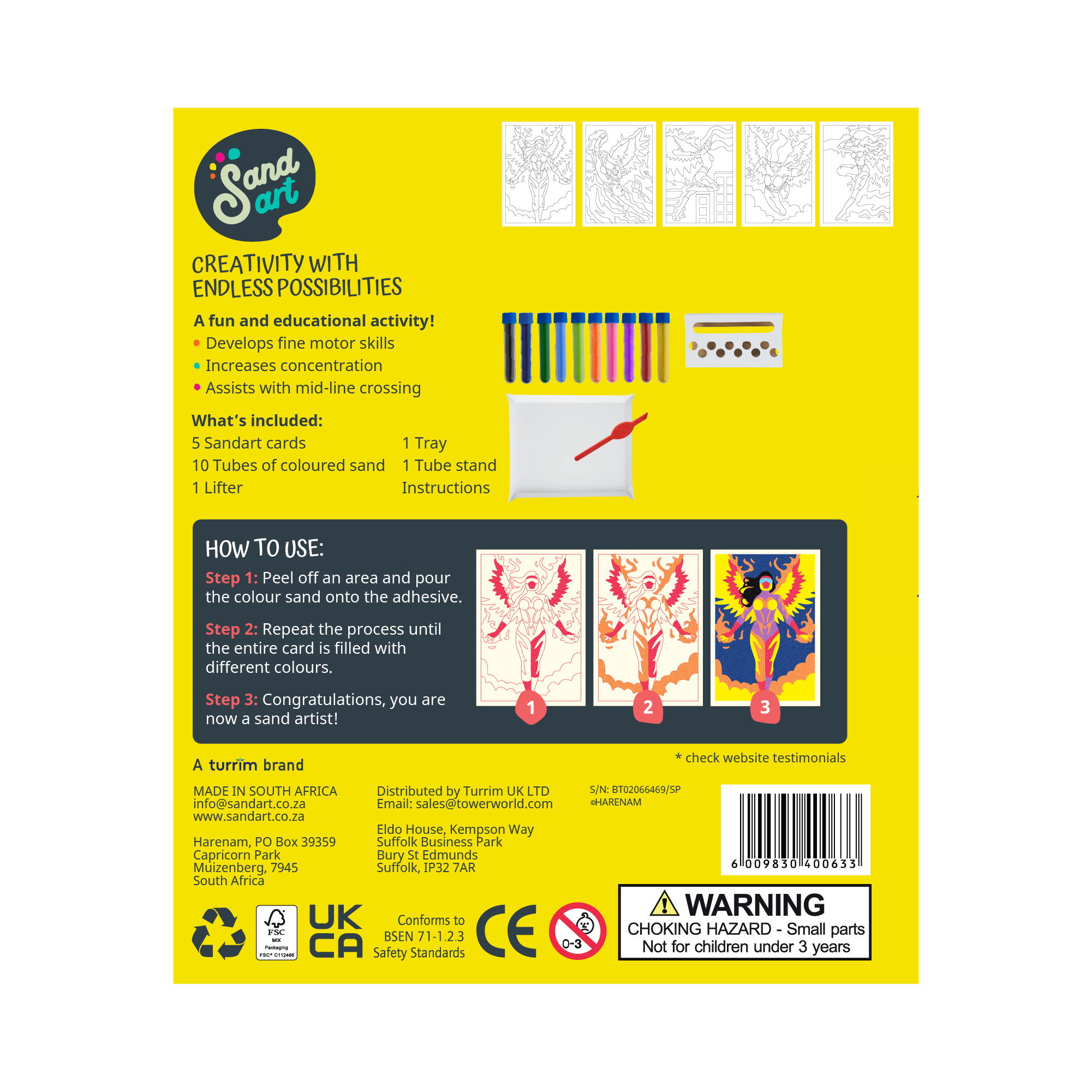 Sand Art Blazewing Super Hero Pack