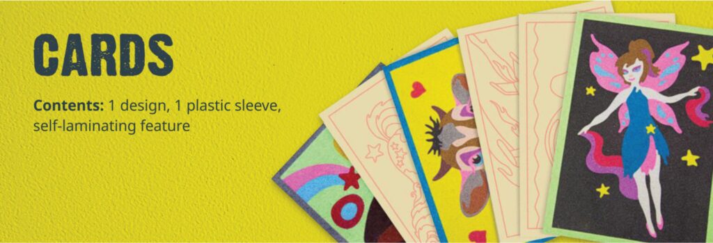 Sand Art Christmas Cards