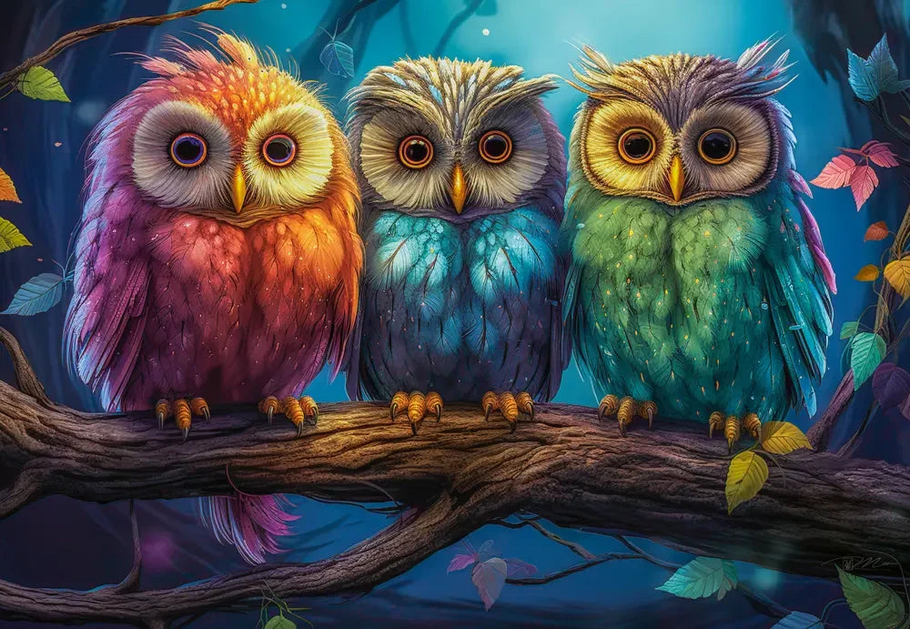 Three Little Owls 1000 Piece Puzzle