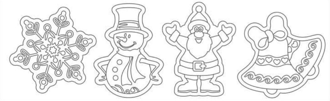 Fridge Magnet Sand Art Pack of 4