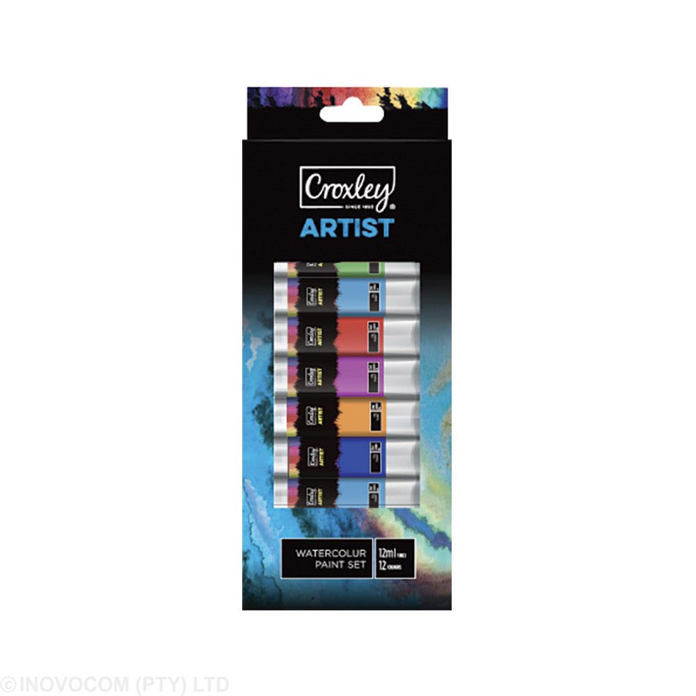 Croxley Artist Water Colour Paint Tubes 12 x 12ml