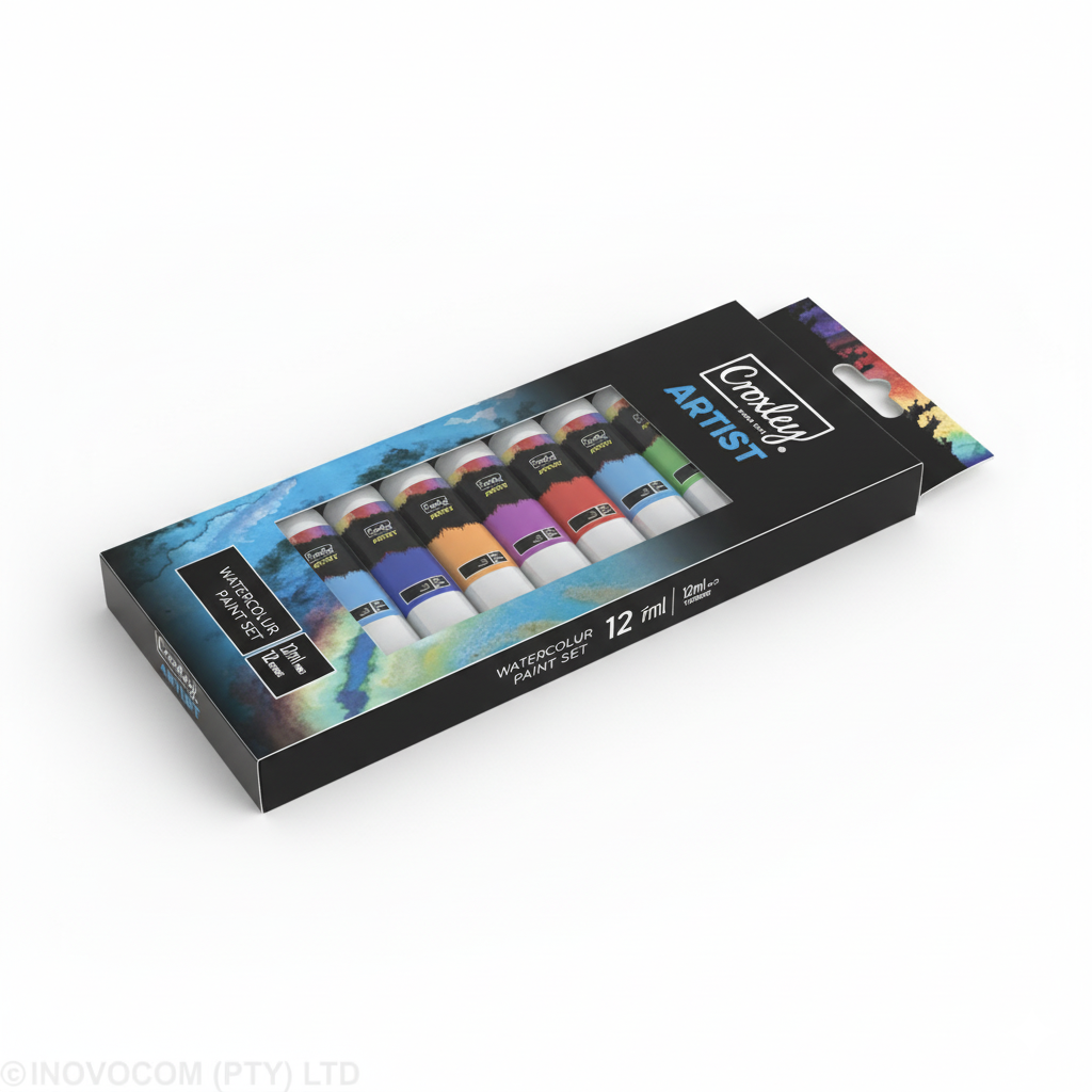 Croxley Artist Water Colour Paint Tubes 12 x 12ml