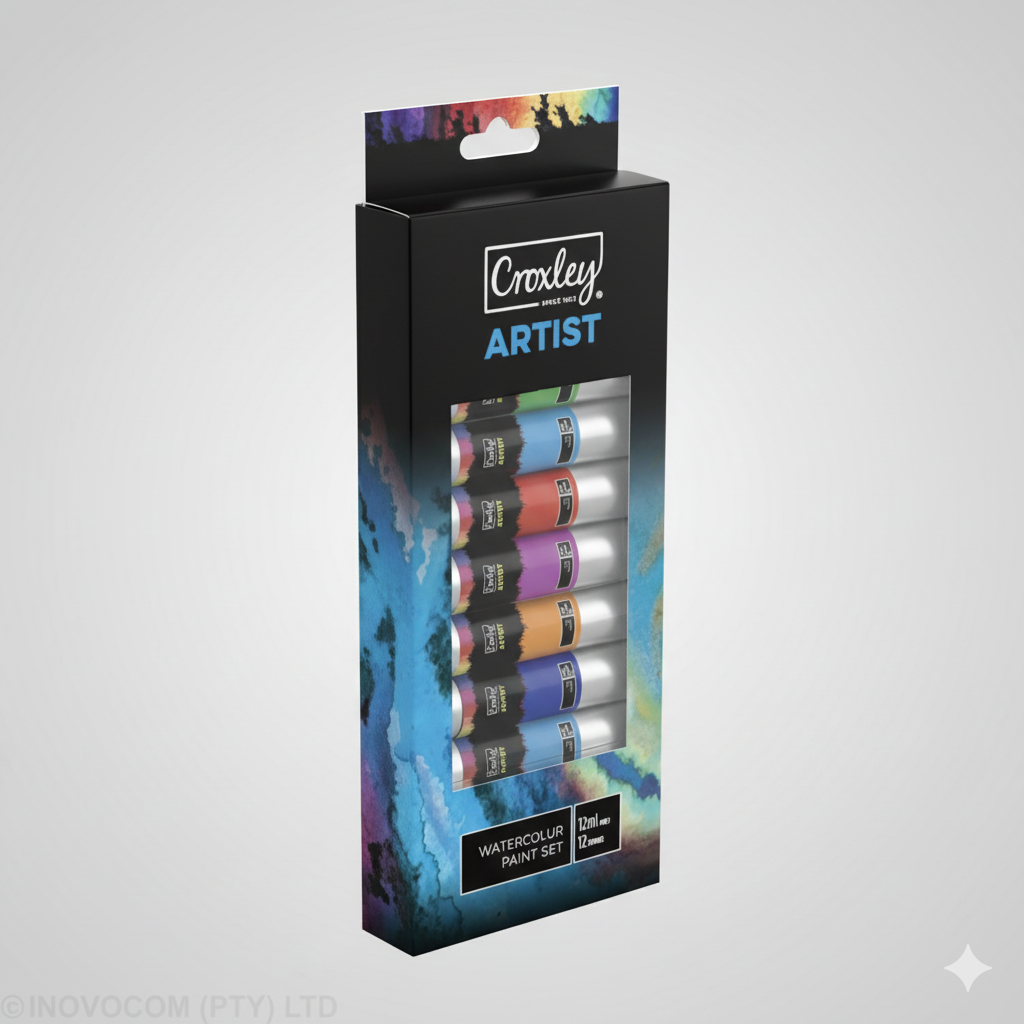 Croxley Artist Water Colour Paint Tubes 12 x 12ml