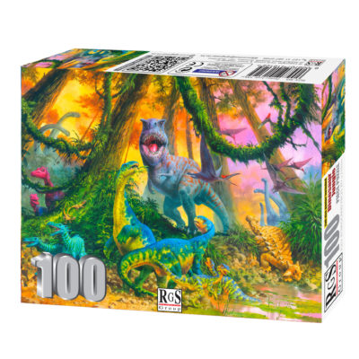 Dinosaur Jungle Puzzle 100pcs