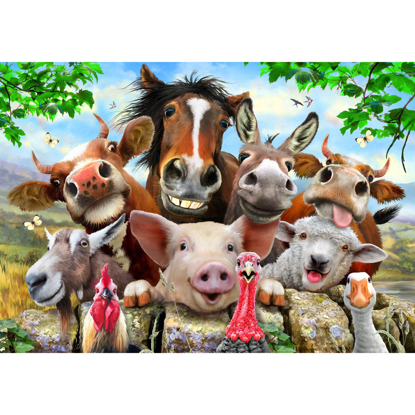 Farm Selfie Puzzle 36pc