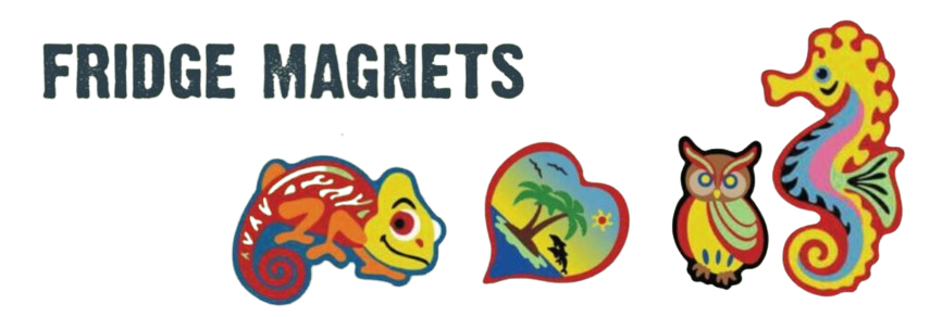 Fridge Magnet Sand Art Pack of 4