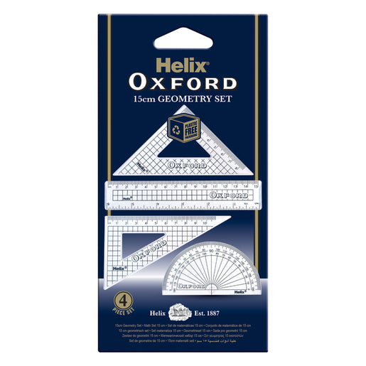 Helix Oxford Math Geometry Set 15cm 4 Piece
