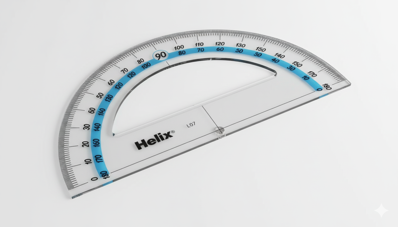 Helix Protractor 15cm 180deg