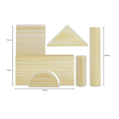 Large Wooden Blocks 60 Pieces