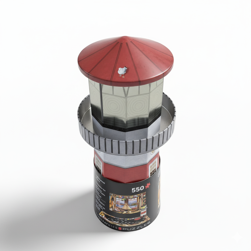 Lighthouse Puzzle in a Tin