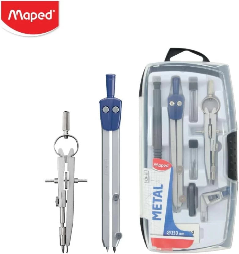 MAPED Metal 8 Piece Compass Set