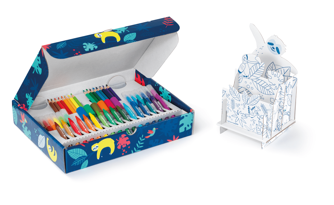 Maped Creativ 50 Piece Colouring Set With Desk Tidy Fun Art