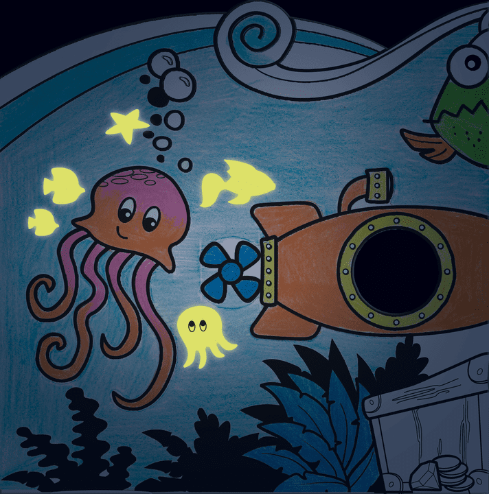 Maped Creativ Mini Box Aquarium To Assemble, Colour, Sticker