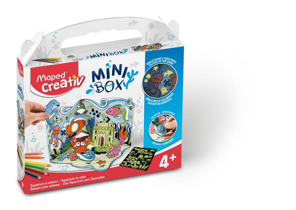 Maped Creativ Mini Box Aquarium To Assemble, Colour, Sticker