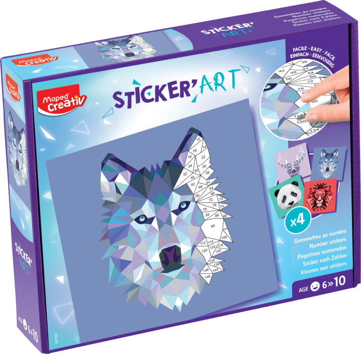 Maped Creativ Sticker’Art – Numbered Stickers Create Animals