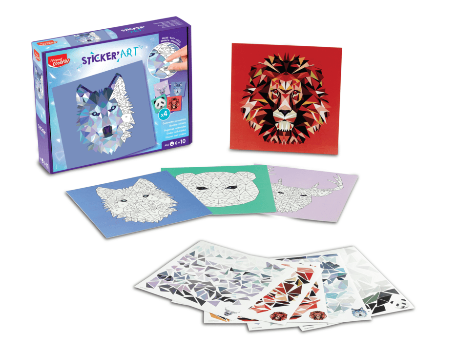 Maped Creativ Sticker’Art – Numbered Stickers Create Animals