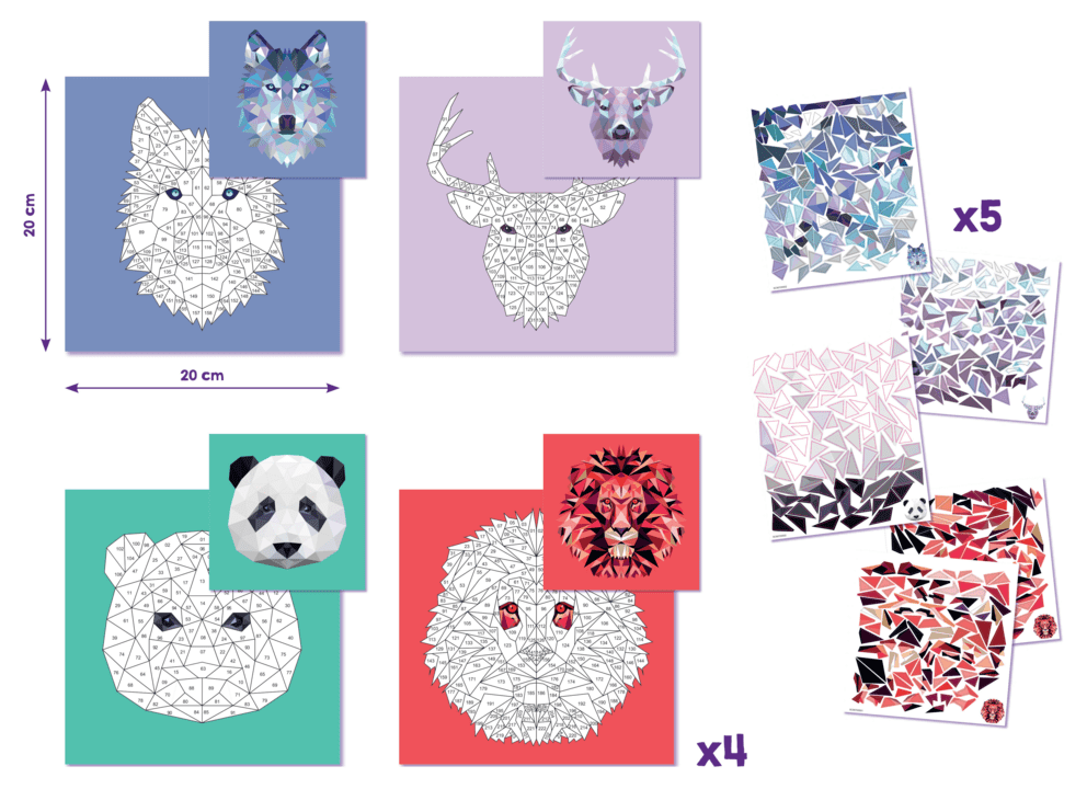 Maped Creativ Sticker’Art – Numbered Stickers Create Animals