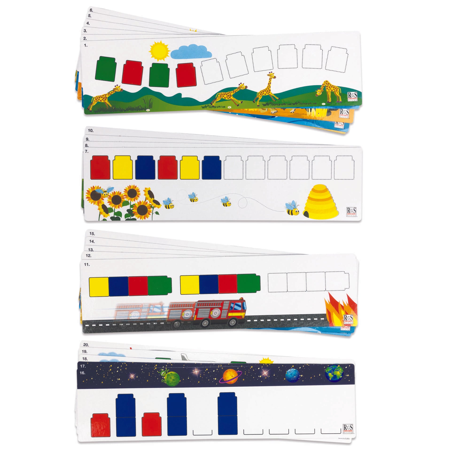 Math Pack Sequencing and Pattern Game with Counting Cubes