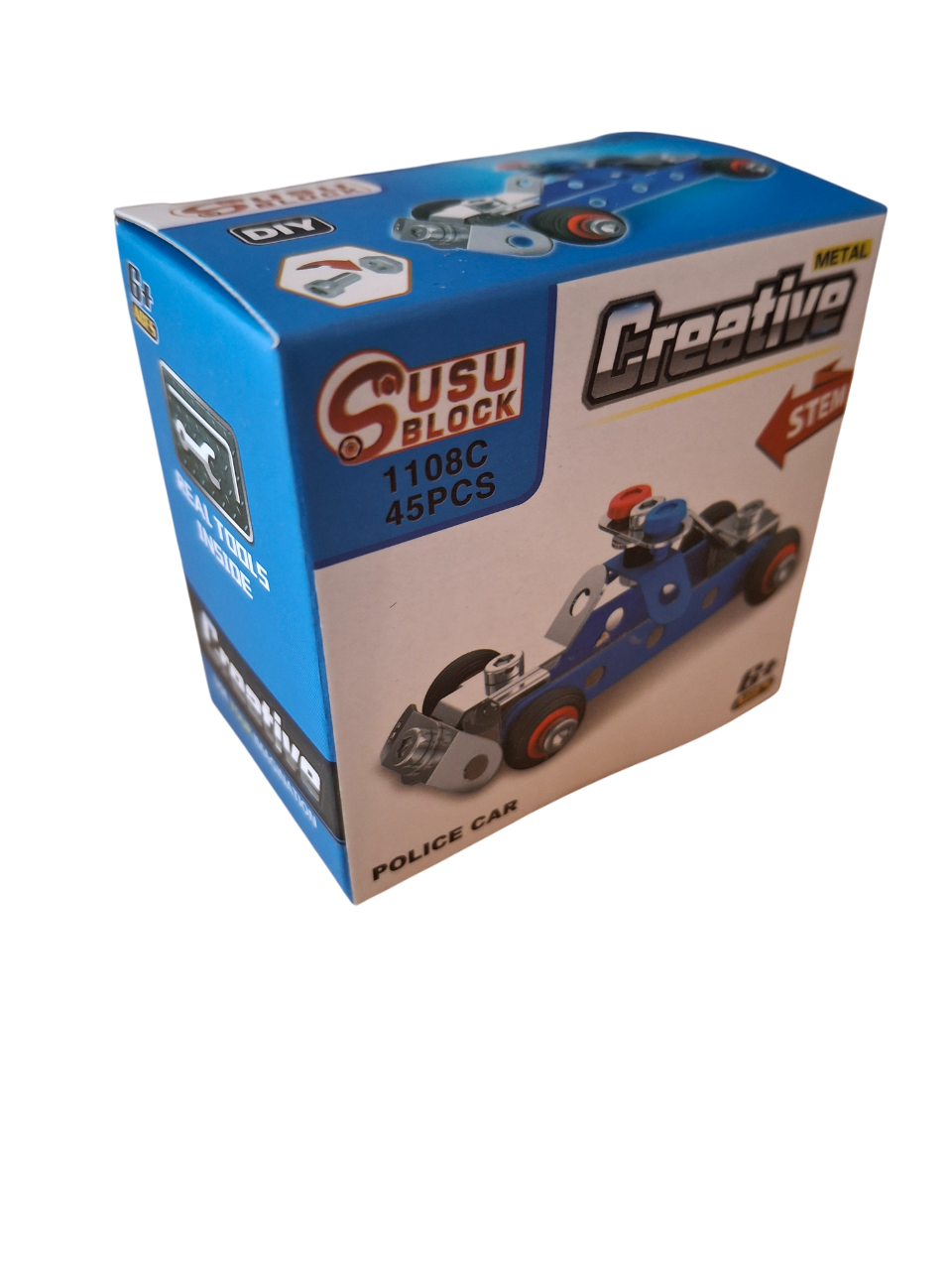 45pc Mini Metal Police car