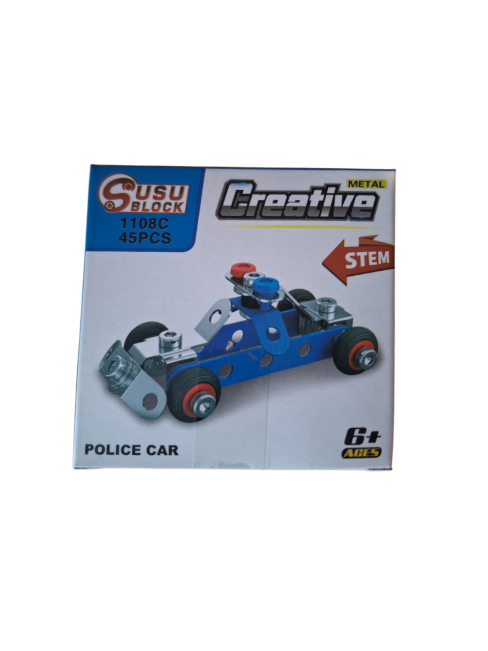 45pc Mini Metal Police car