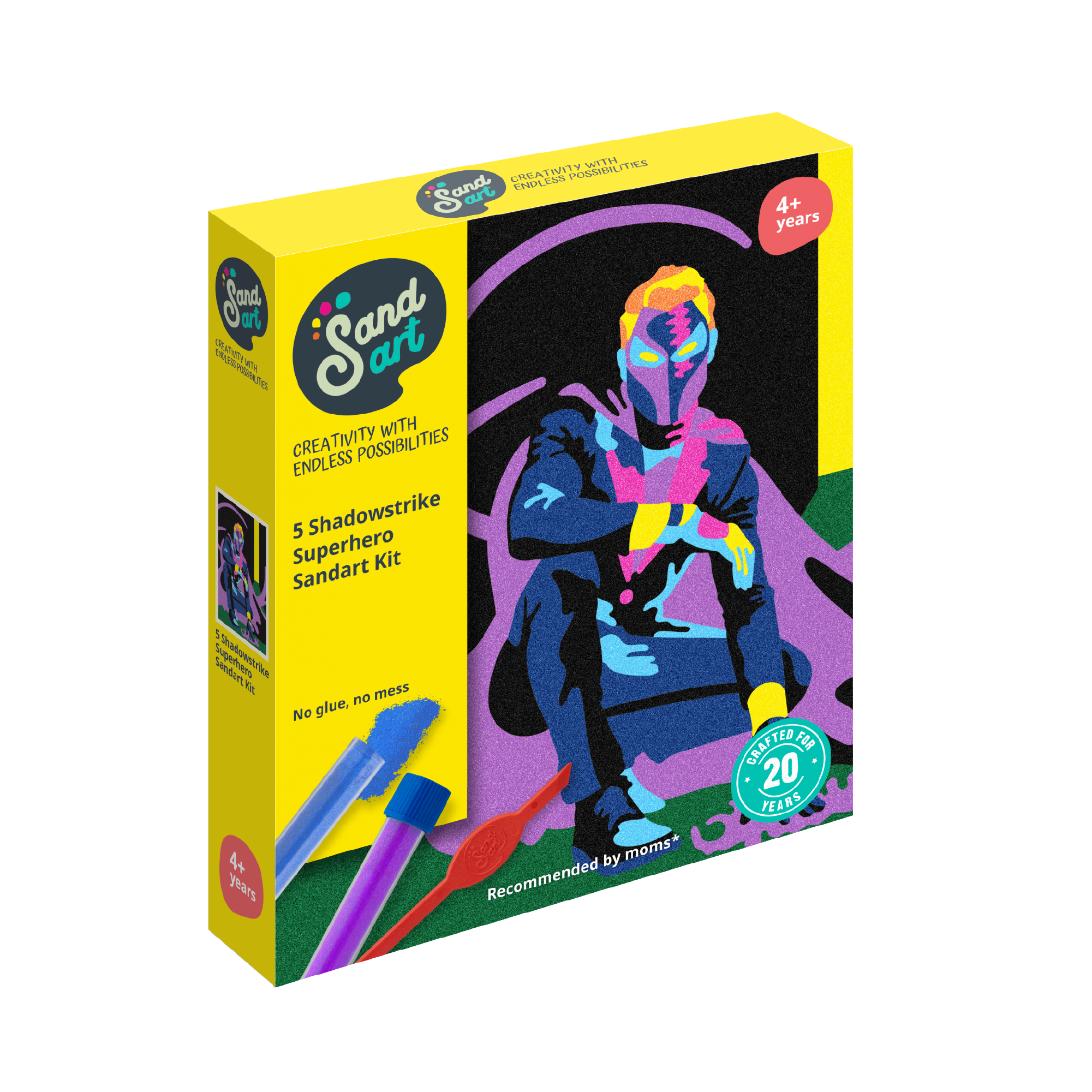 Sand Art Shadowstrike Super Hero Neon Pack