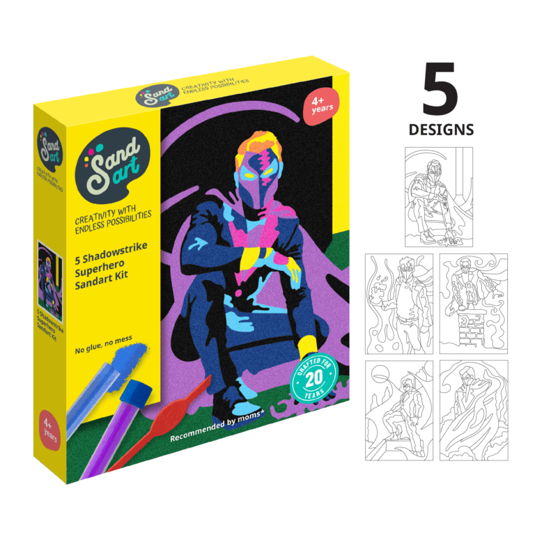 Sand Art Shadowstrike Super Hero Neon Pack
