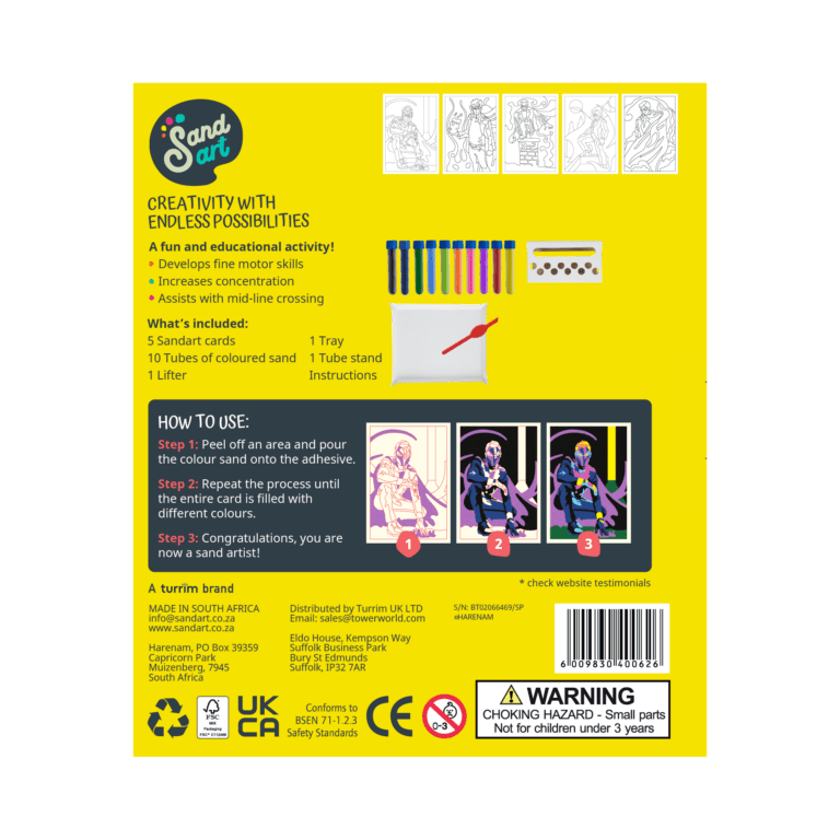 Sand Art Shadowstrike Super Hero Neon Pack