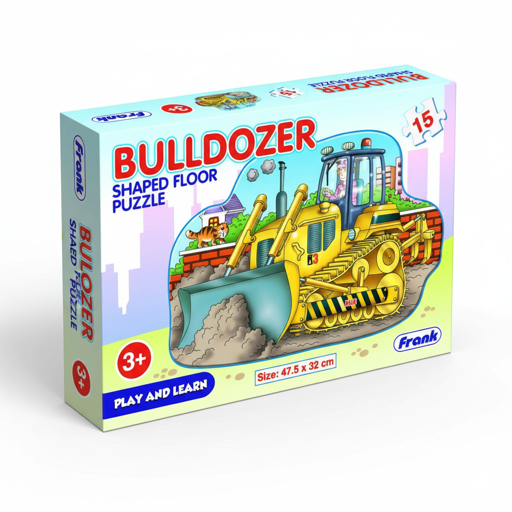 Shaped Bulldozer Floor Puzzle