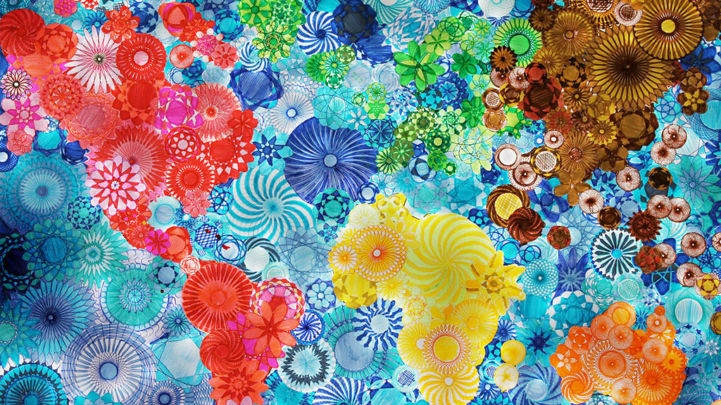 Large Spirographic Art Set with Pens and Paper