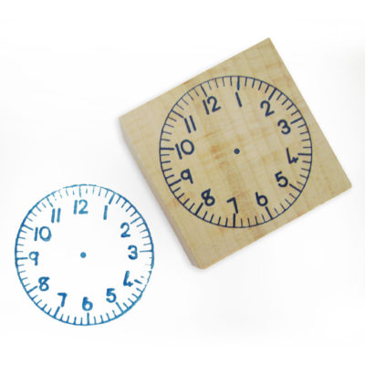 Tell The Time Clock Face Stamps and Ink Pad