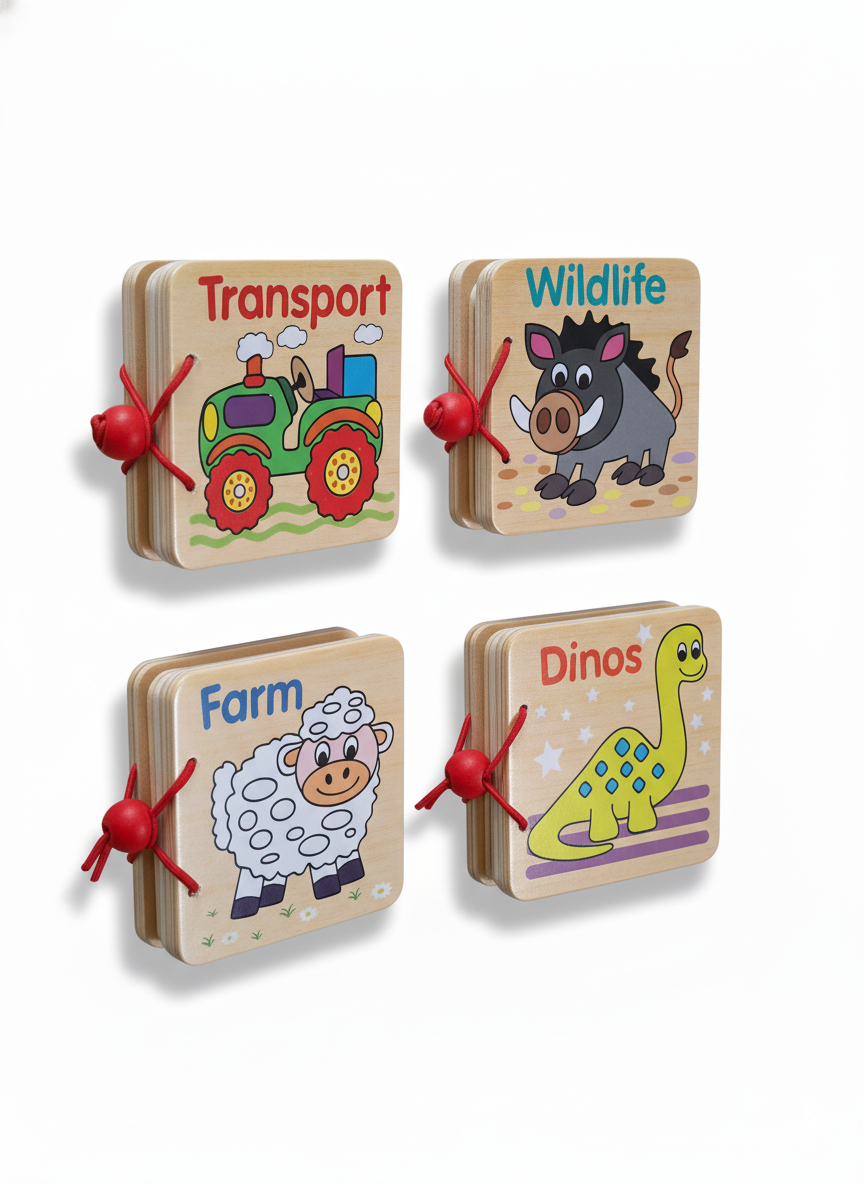 Wooden Baby Books