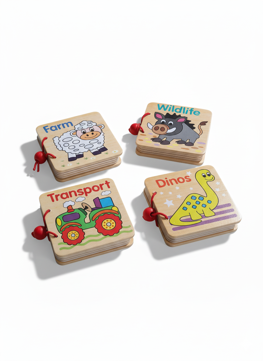 Wooden Baby Books