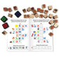 Wooden Lowercase Alphabet Stamps incl. 16 Page Activity Book