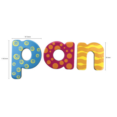 Wooden Lowercase Magnetic Letters incl. 6 Activities