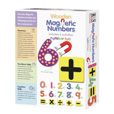 Wooden Magnetic Numbers incl. 6 Activities