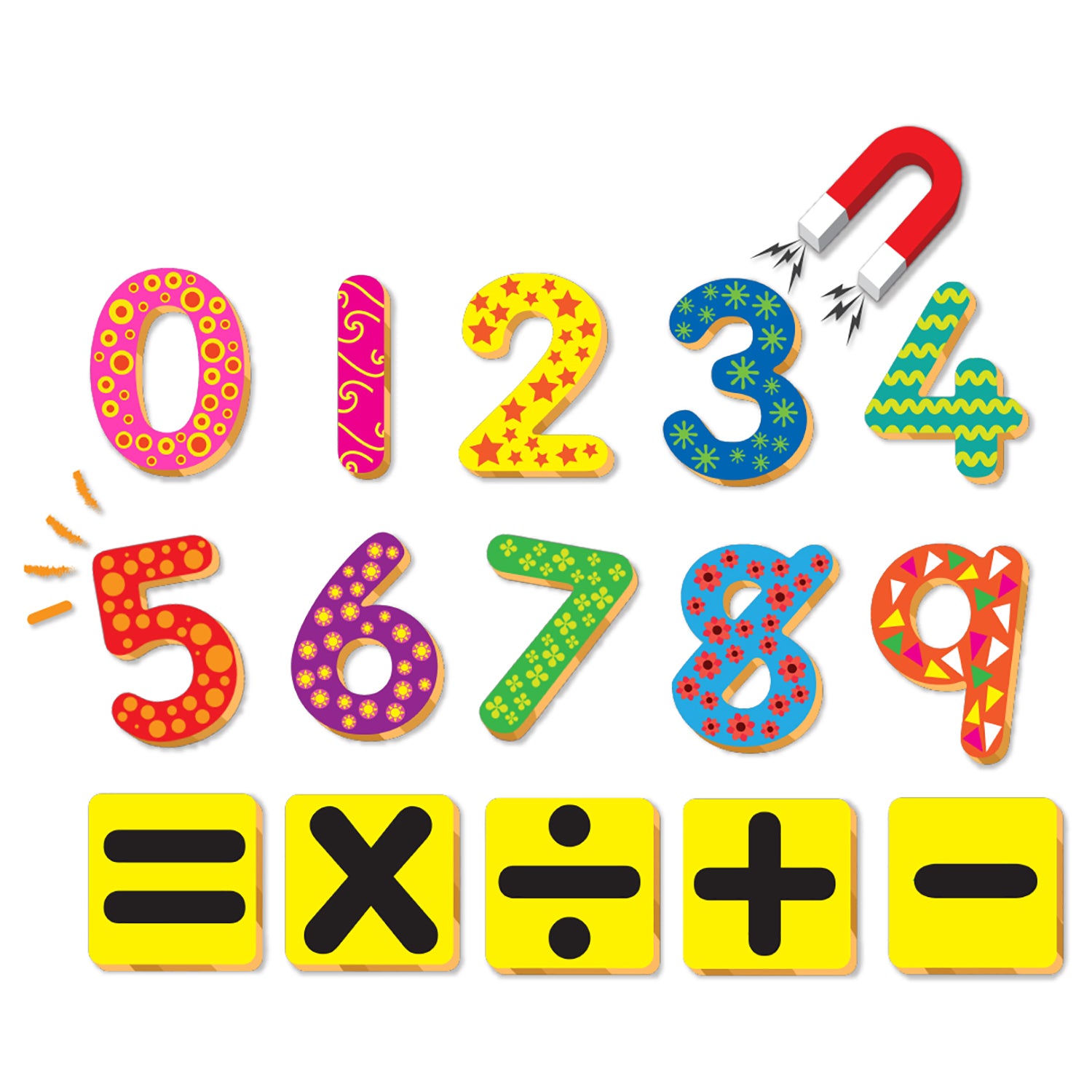 Wooden Magnetic Numbers incl. 6 Activities