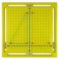 Large XY Coordinate Geometry Pegboard